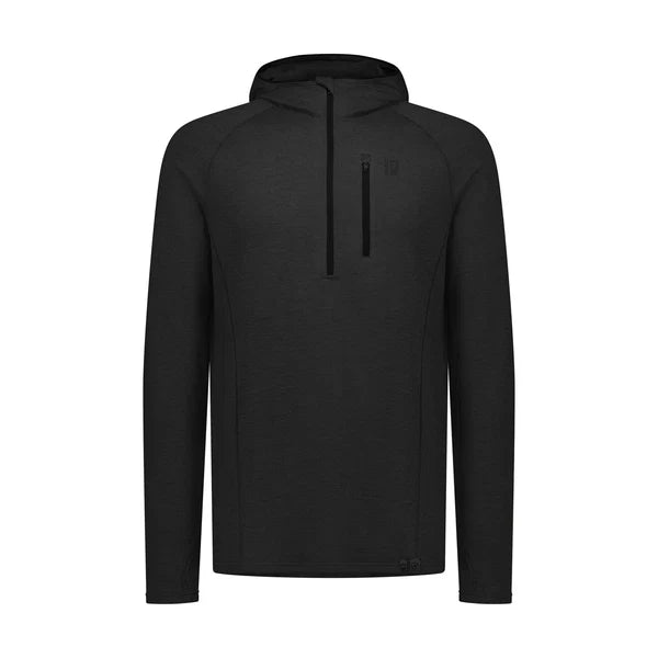 SWAZI Everest Merino Hooded Shirt - Mens – Black