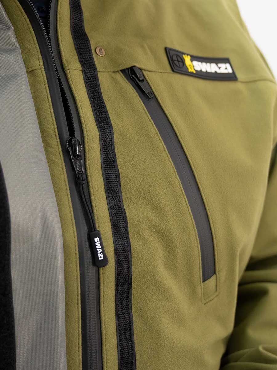 SWAZI Kagoule Waterproof Smock - Mens - Tussock Green