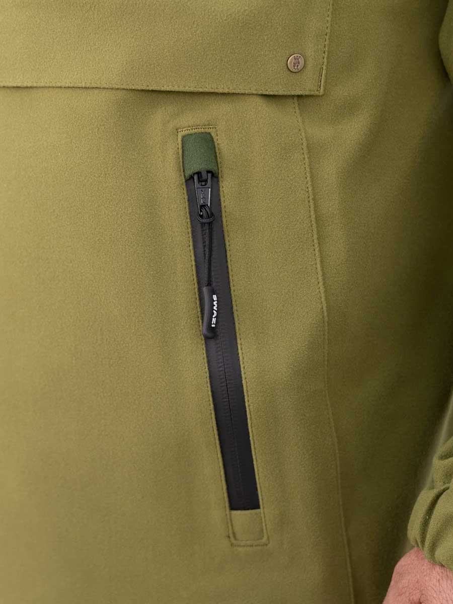 SWAZI Kagoule Waterproof Smock - Mens - Tussock Green