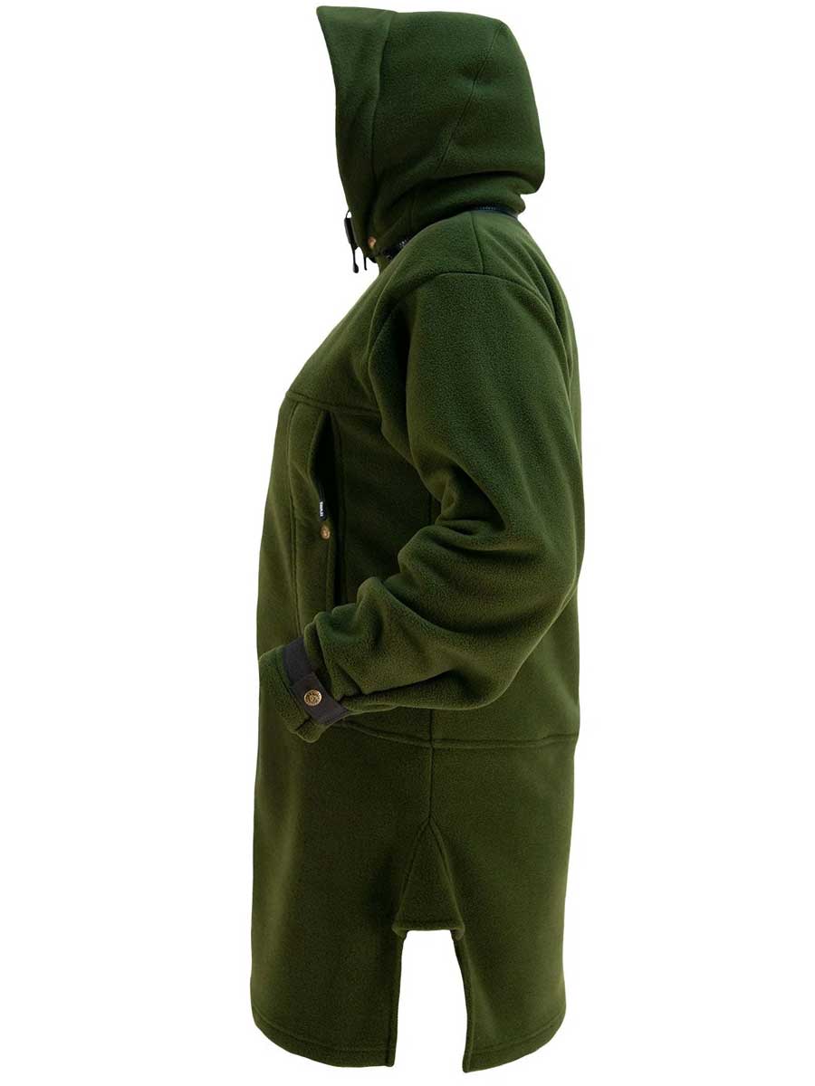 SWAZI Nahanni Shirt - Fleece Smock - Mens - Olive