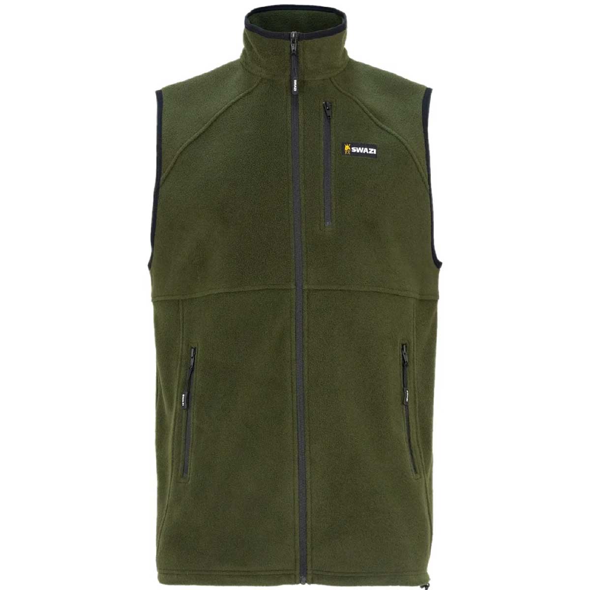 SWAZI Sherpa Fleece Vest - Mens - Olive