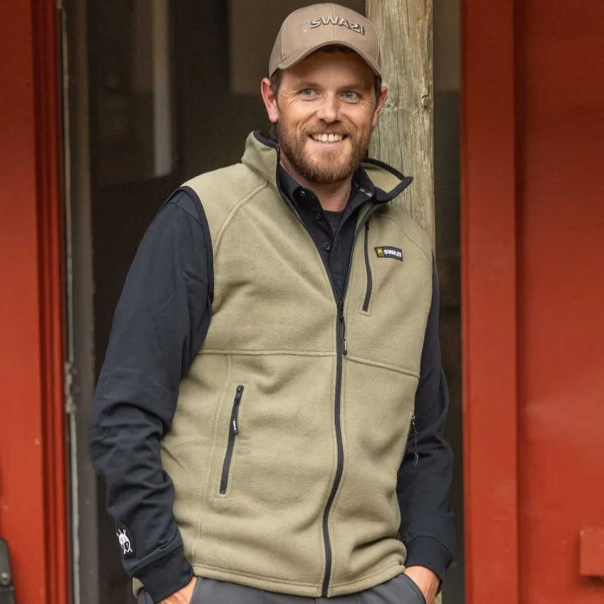 SWAZI Sherpa Fleece Vest - Mens - Tussock