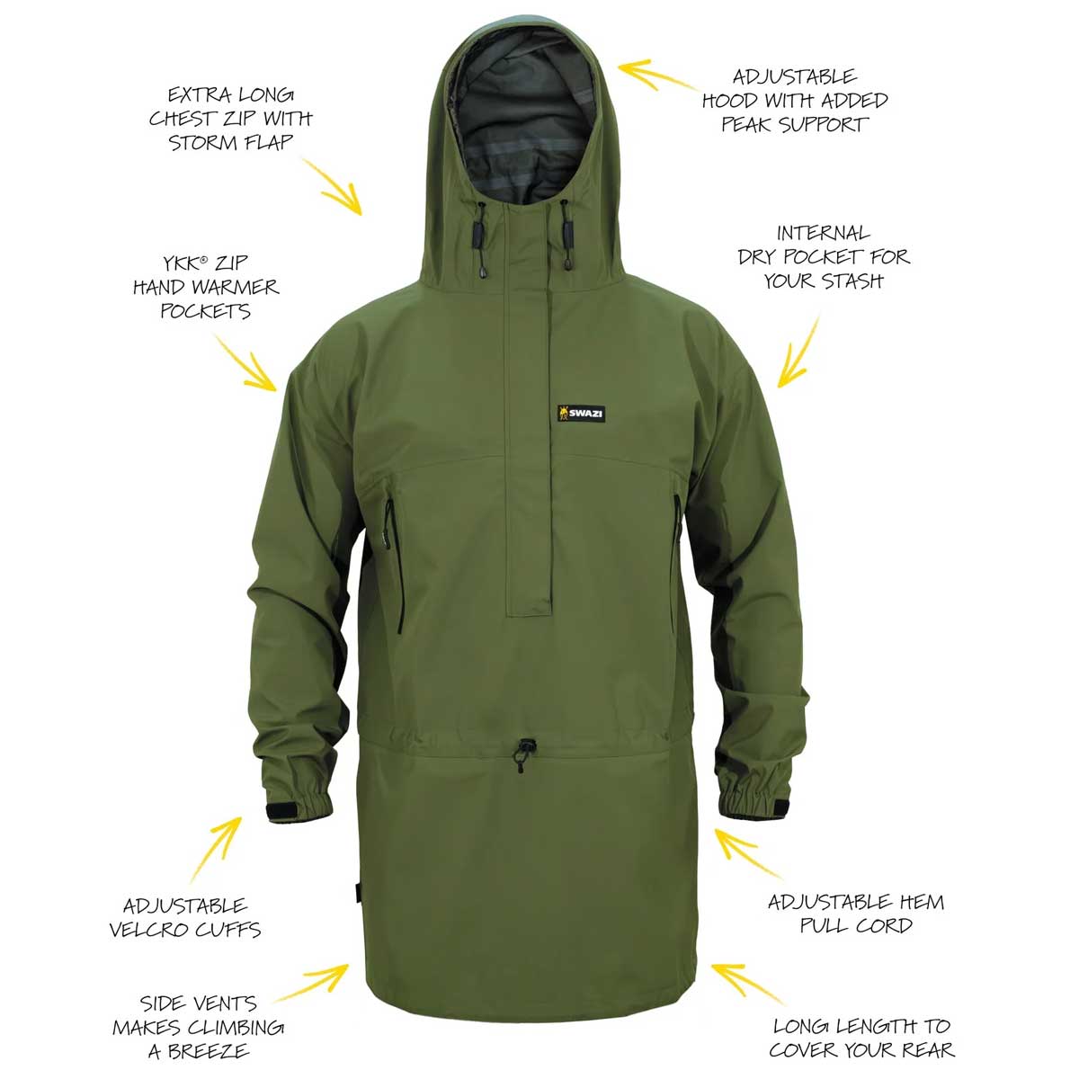 SWAZI Tahr Ultralite Jacket - Mens - Olive
