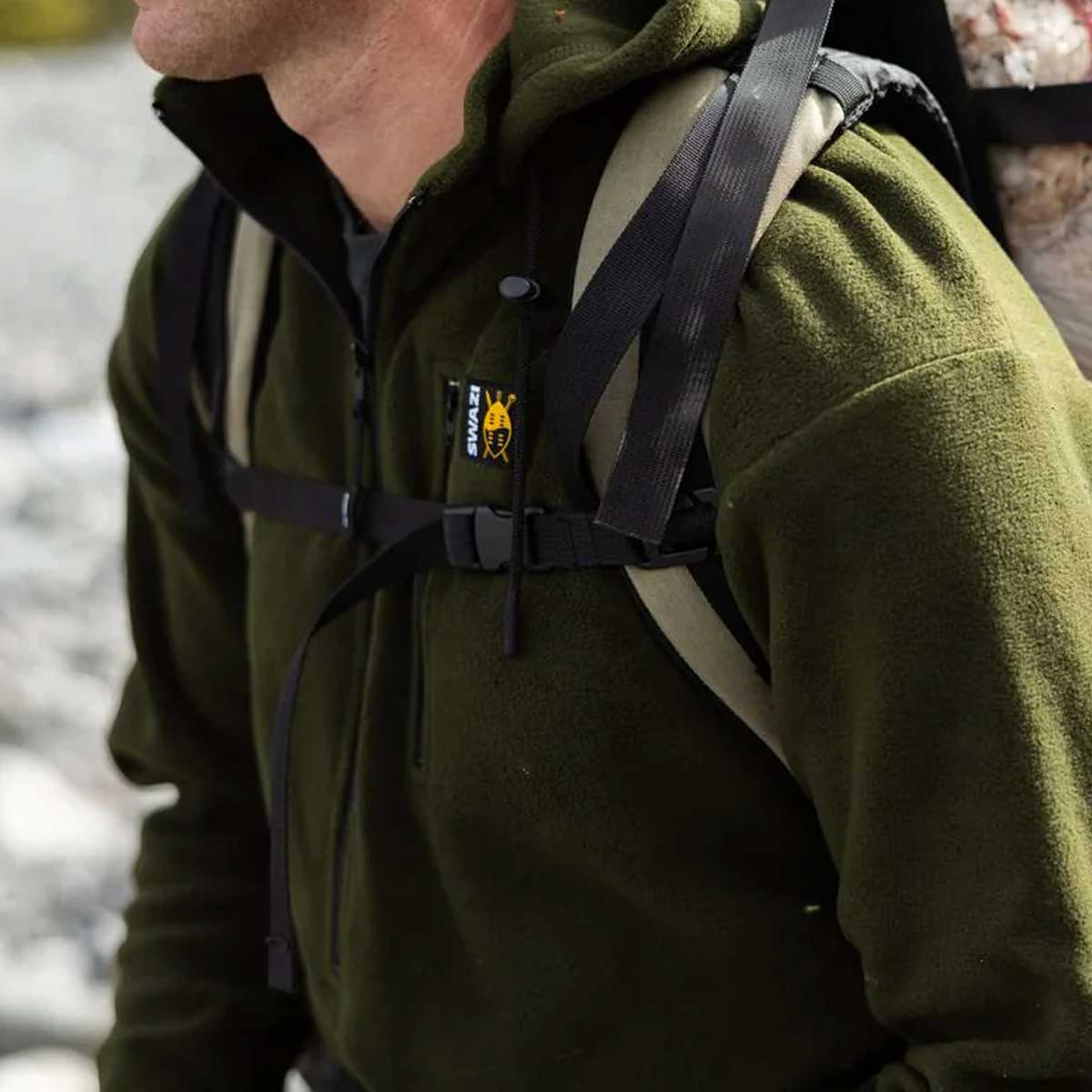 SWAZI The Hood Fleece - Mens - Olive