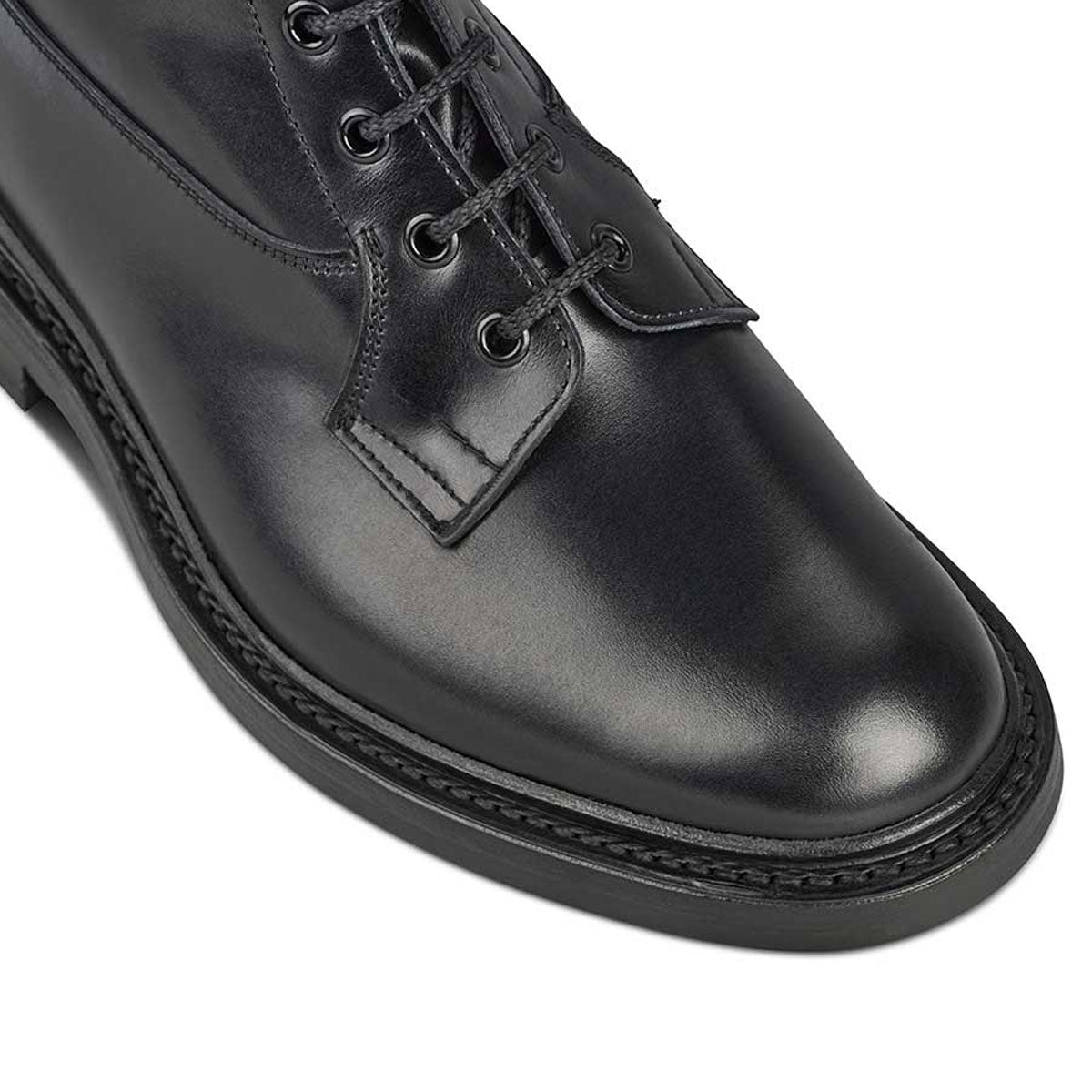 TRICKER'S Burford Boots - Mens Dainite or Leather Sole - Black Calf
