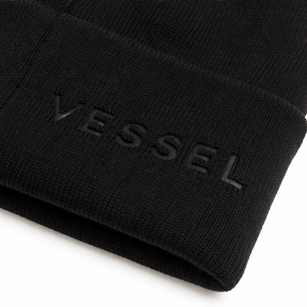 VESSEL Beanie Hat – Black
