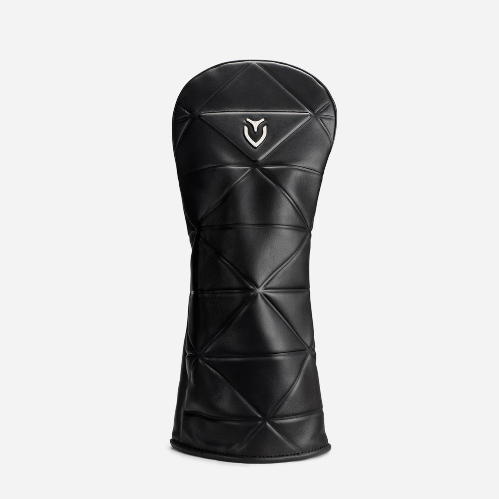 VESSEL Geometric Premium Golf Club Headcover – Genuine Leather – Black