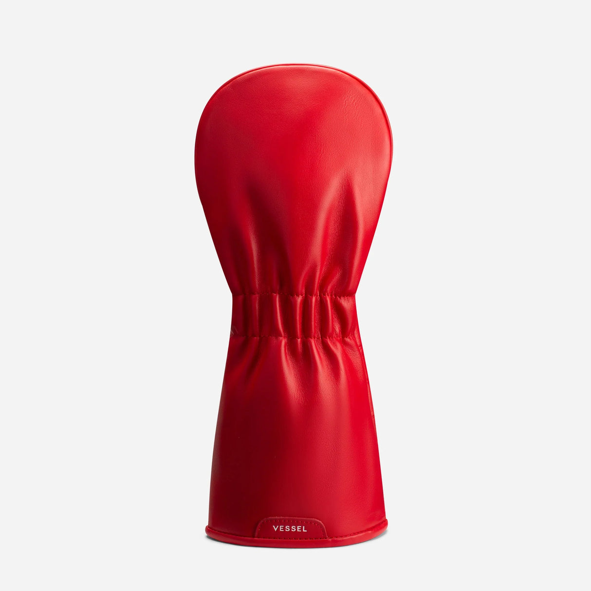 VESSEL Geometric Premium Golf Club Headcover – Genuine Leather – Red