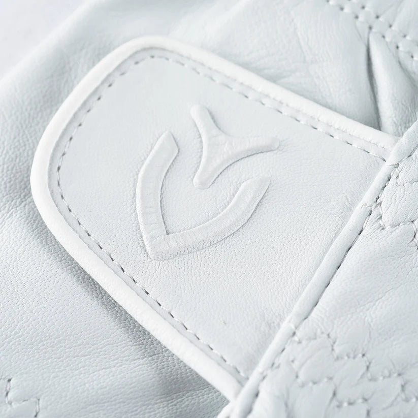 VESSEL Lux Cabretta Leather Golf Glove - Pebbled White