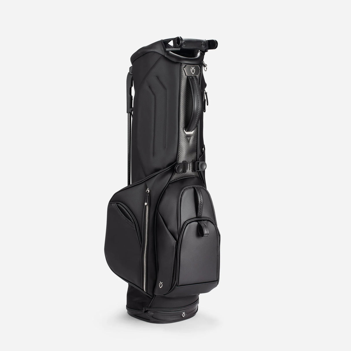 VESSEL Lux Carbon Stand Golf Bag - Pebbled Black