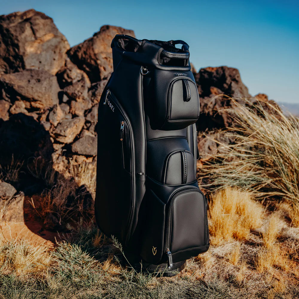 VESSEL Lux Cart II Golf Bag - Pebbled Black