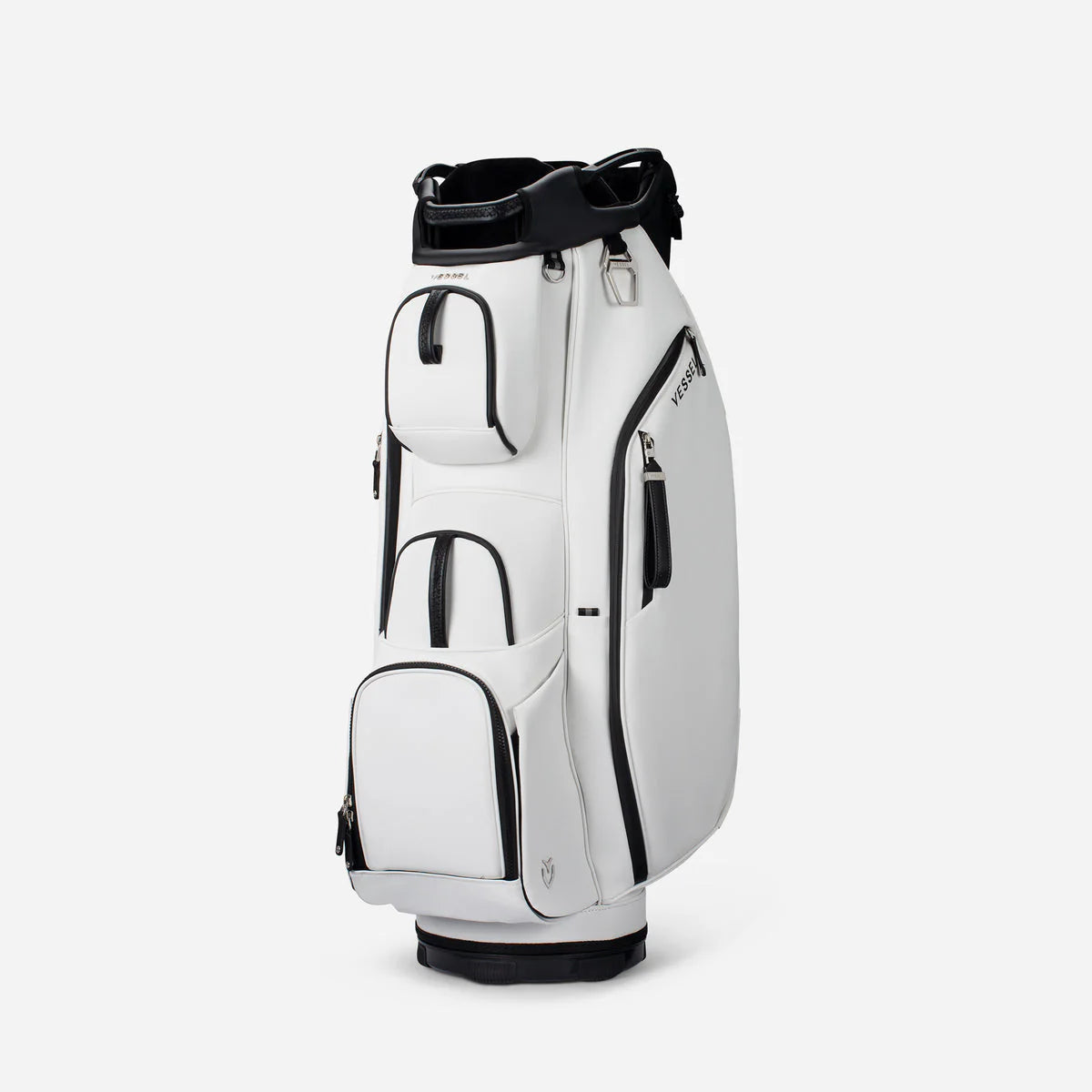 VESSEL Lux Cart II Golf Bag - Pebbled White