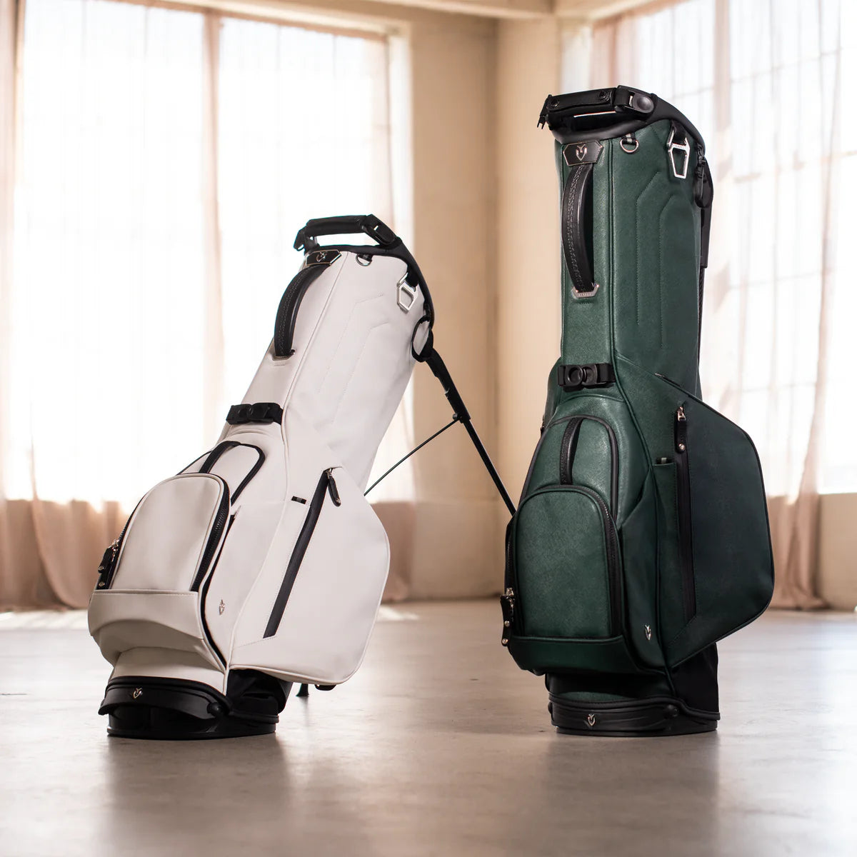 VESSEL Lux Looper Stand Golf Bag - Crosshatch Green