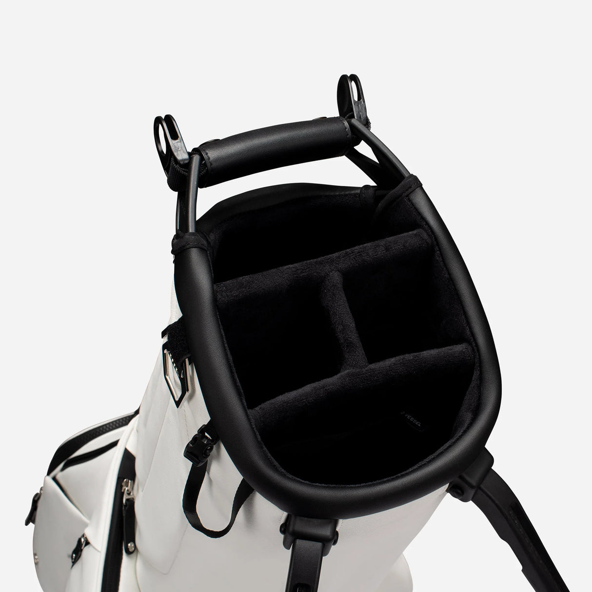 VESSEL Lux Looper Stand Golf Bag - Crosshatch White
