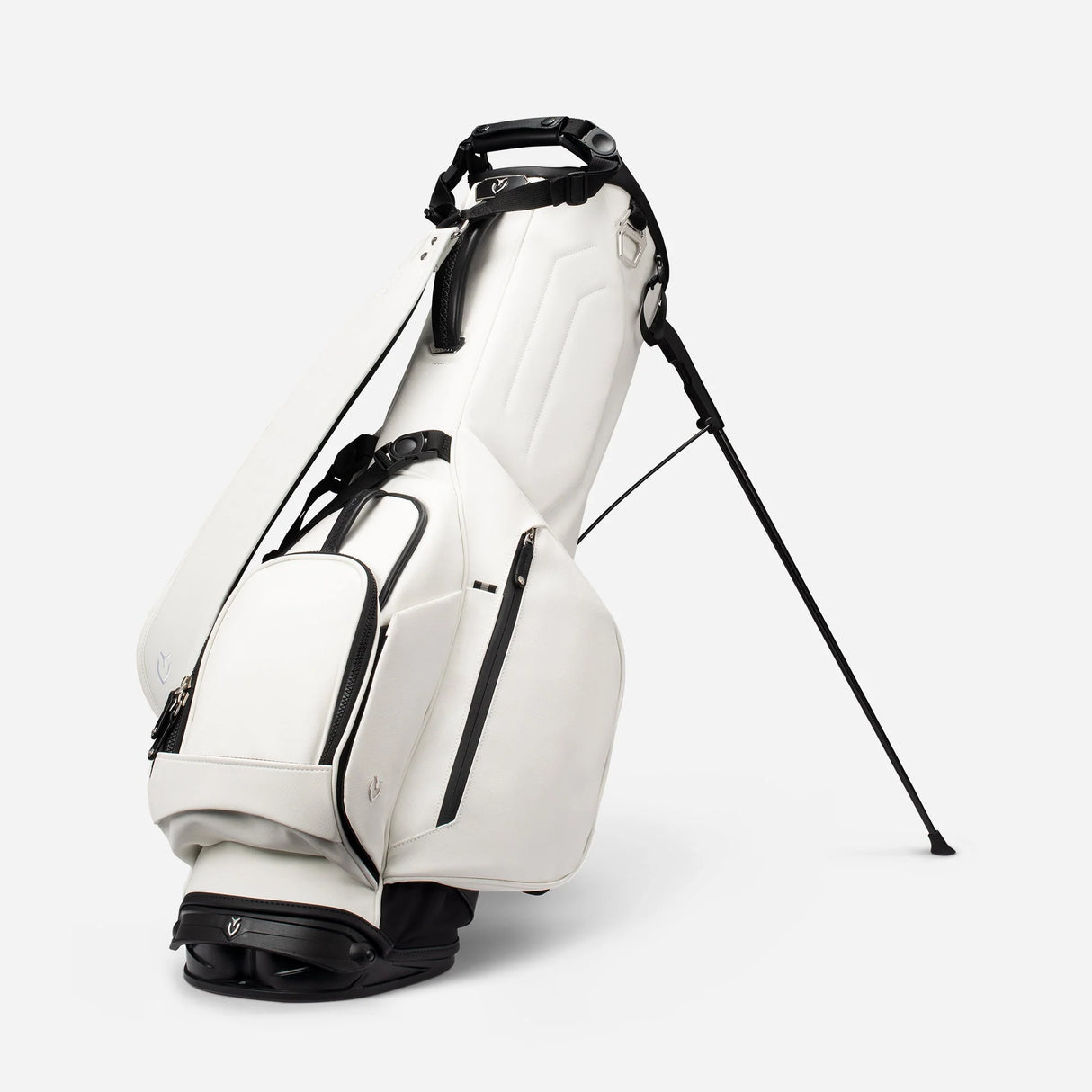 VESSEL Lux Looper Stand Golf Bag - Crosshatch White
