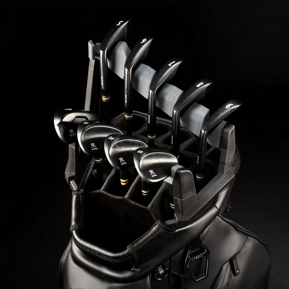 VESSEL Lux Pro Cart Golf Bag - Black Club Divider