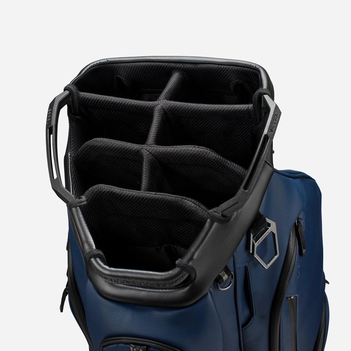 VESSEL Lux Pro Cart Golf Bag - Navy - 7 Way Divider Top