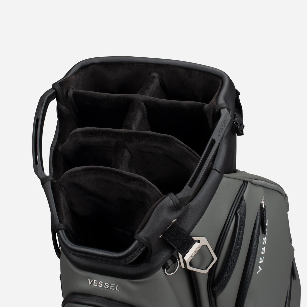 VESSEL Lux Pro Cart II Golf Bag - Pebbled Grey