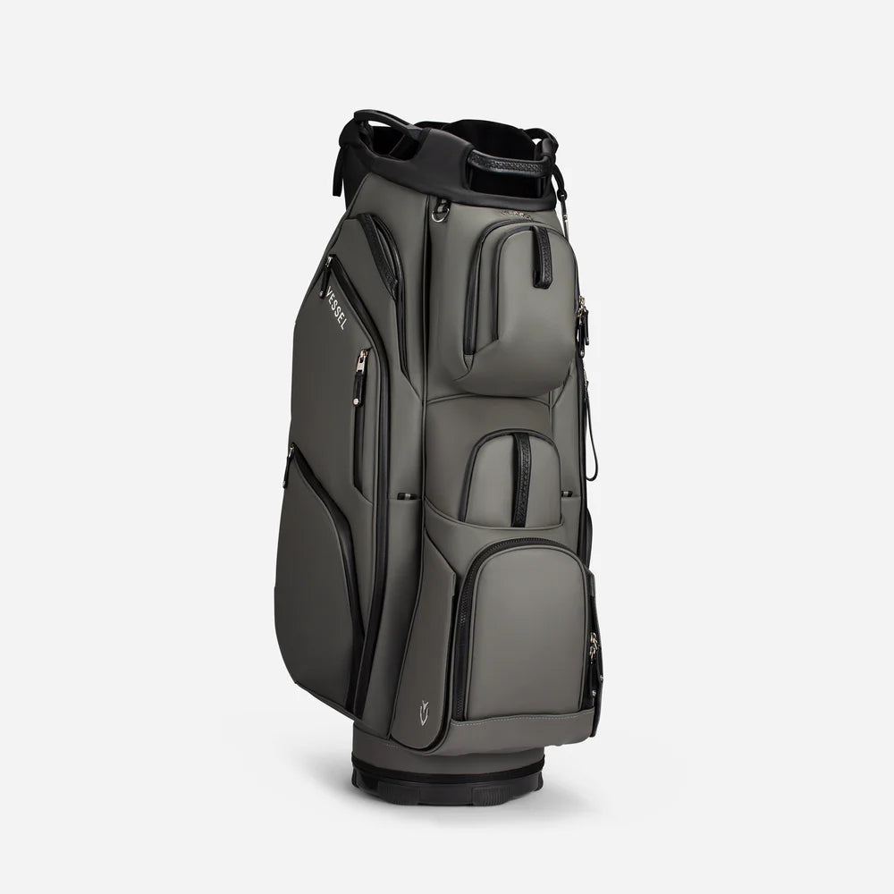VESSEL Lux Pro Cart II Golf Bag - Pebbled Grey