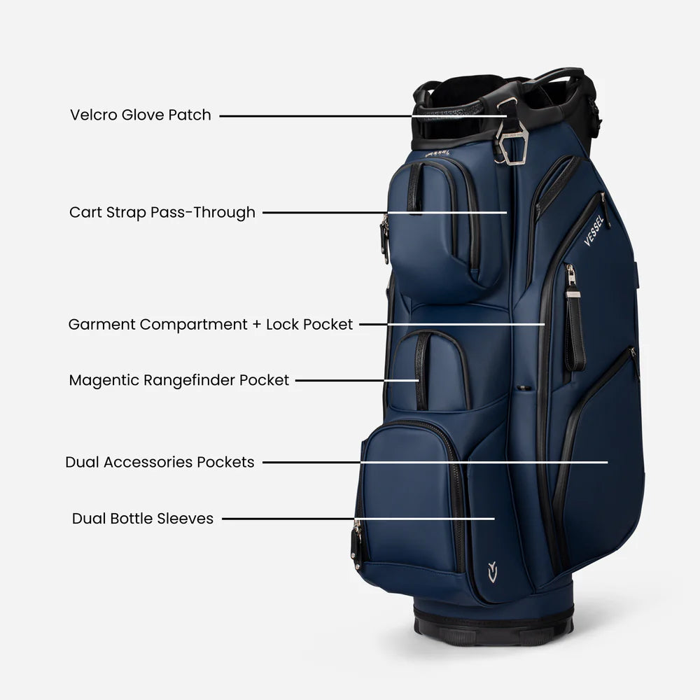 VESSEL Lux Pro Cart II Golf Bag - Technical Details