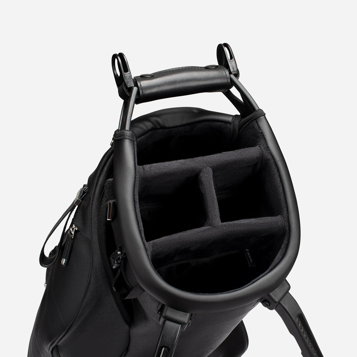 VESSEL Lux Stand Golf Bag - Crosshatch Black