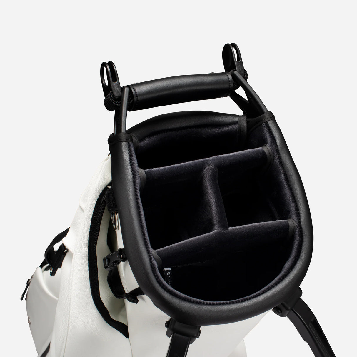 VESSEL Lux Stand Golf Bag - Crosshatch White