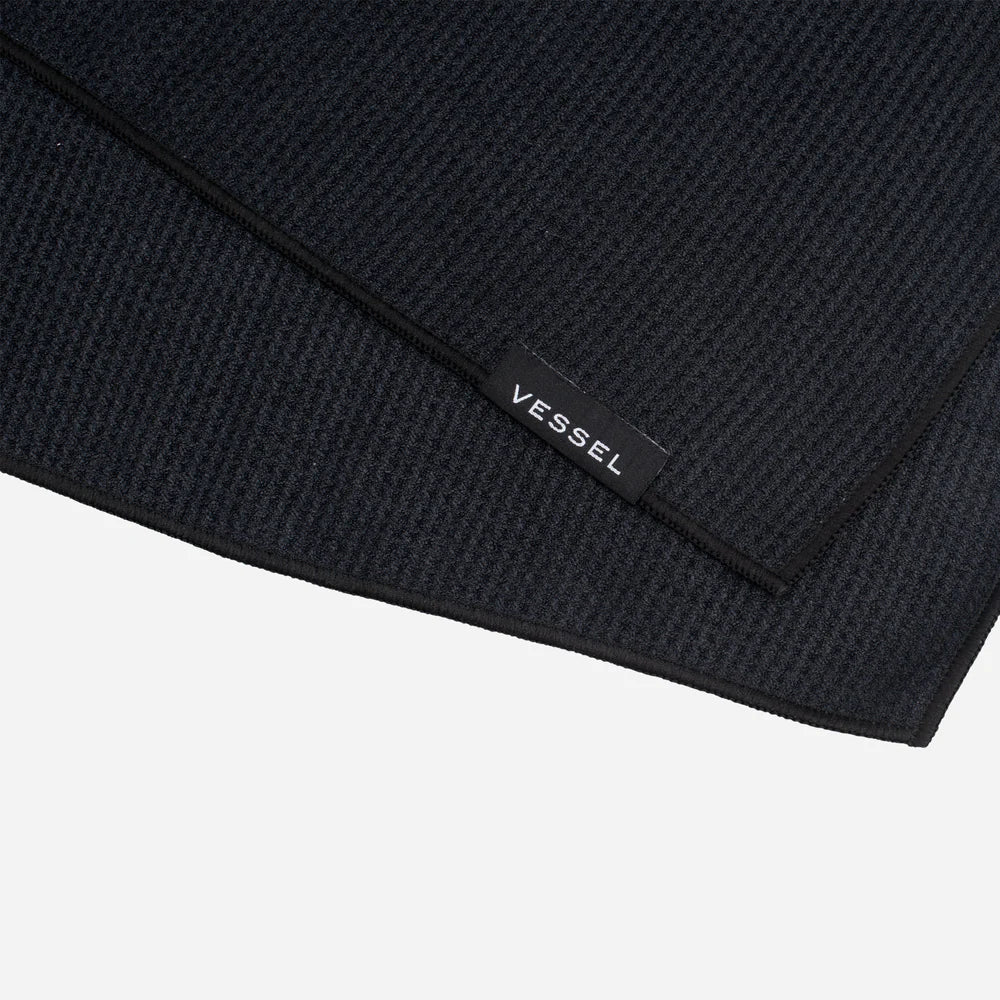 VESSEL Magnetic Golf Towel 20" x 20" - Black
