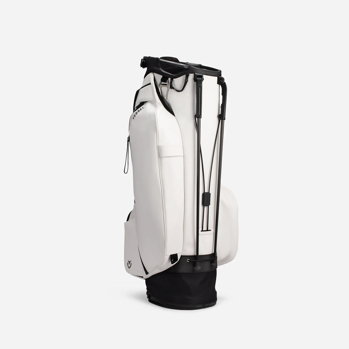 VESSEL Player V Pro Stand Golf Bag - Pebbled White