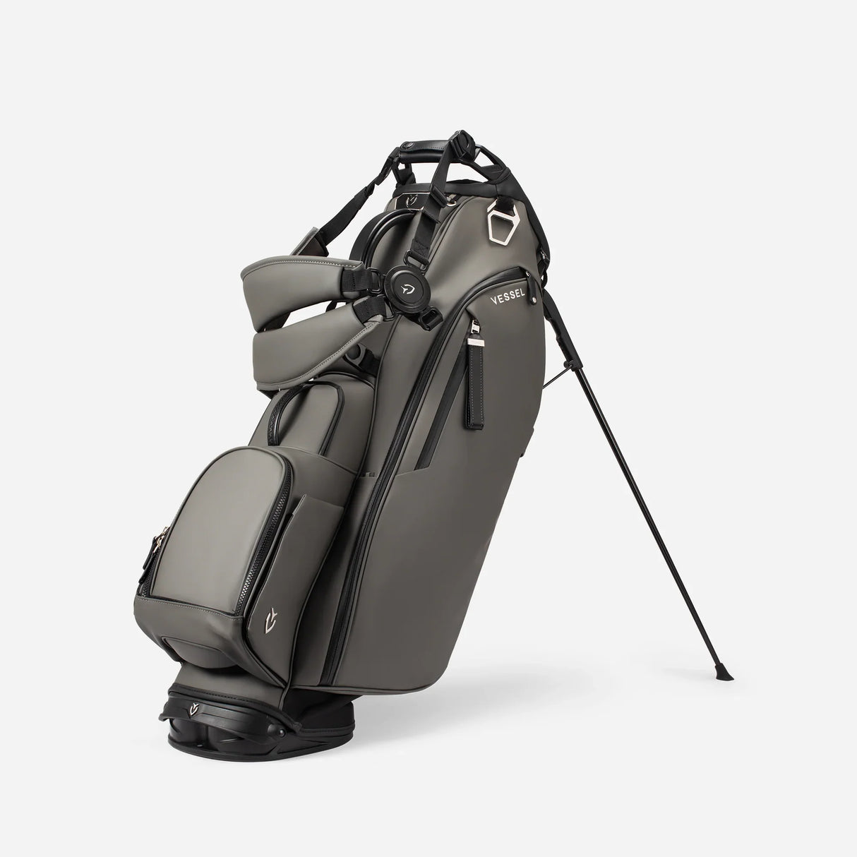 VESSEL Player V Stand Golf Bag - Pebbled Grey