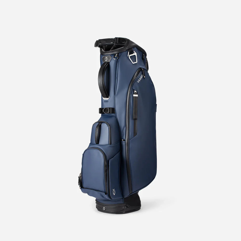 VESSEL Player V Stand Golf Bag - Pebbled Navy