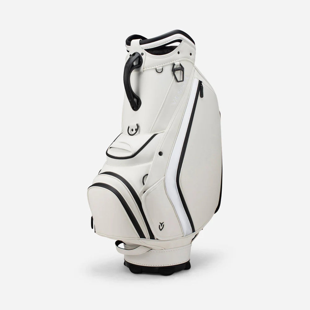 VESSEL Prime 2.0 Staff Golf Bag - Tour Performance & Luxury Design - White
