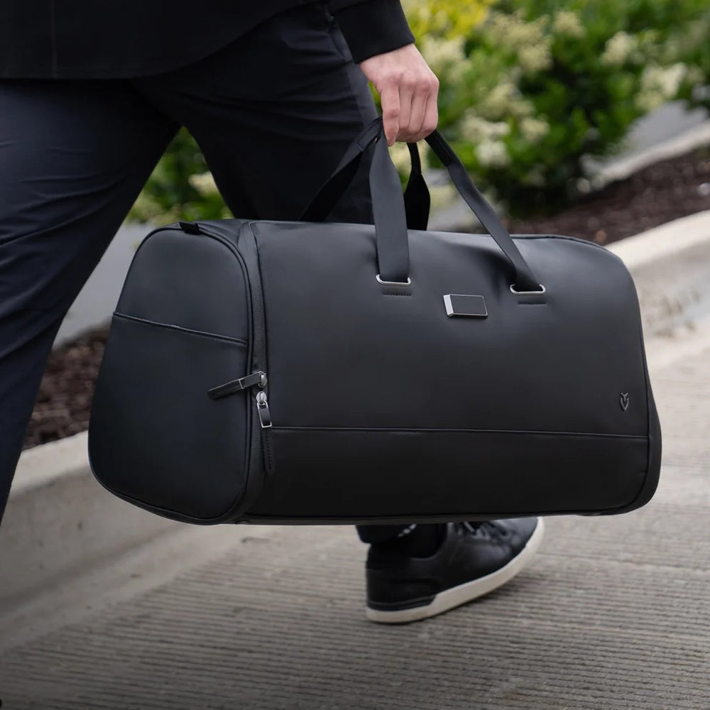 VESSEL Signature Garment Duffel Bag - Pebbled Black