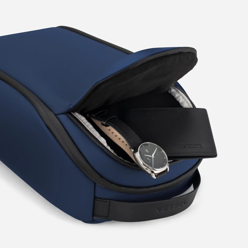 VESSEL Voyager Shoe Bag - Pebbled Navy