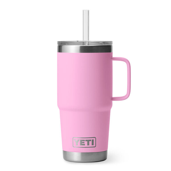 YETI Rambler 25 OZ (739ml) Straw Mug With Straw Lid - Power Pink