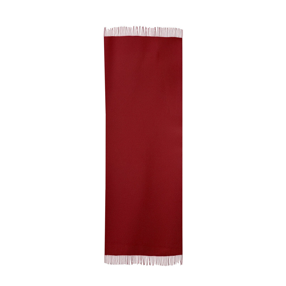 Women's plain pashmina shawl in burgundy - full length