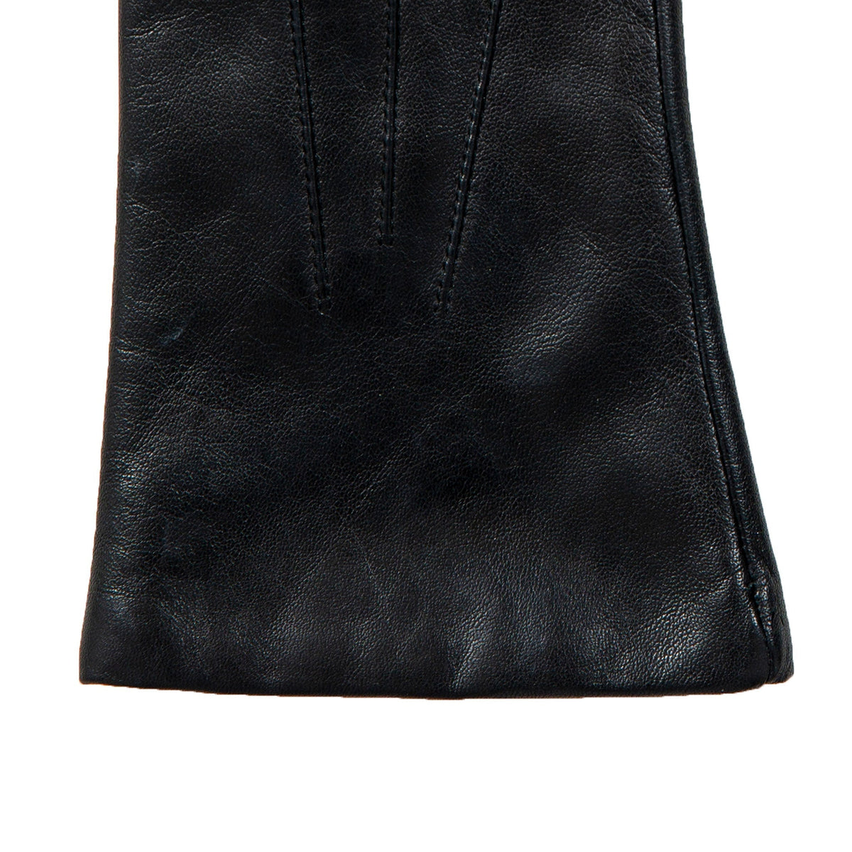 DENTS Isabelle women’s cashmere-lined leather gloves in black – right cuff