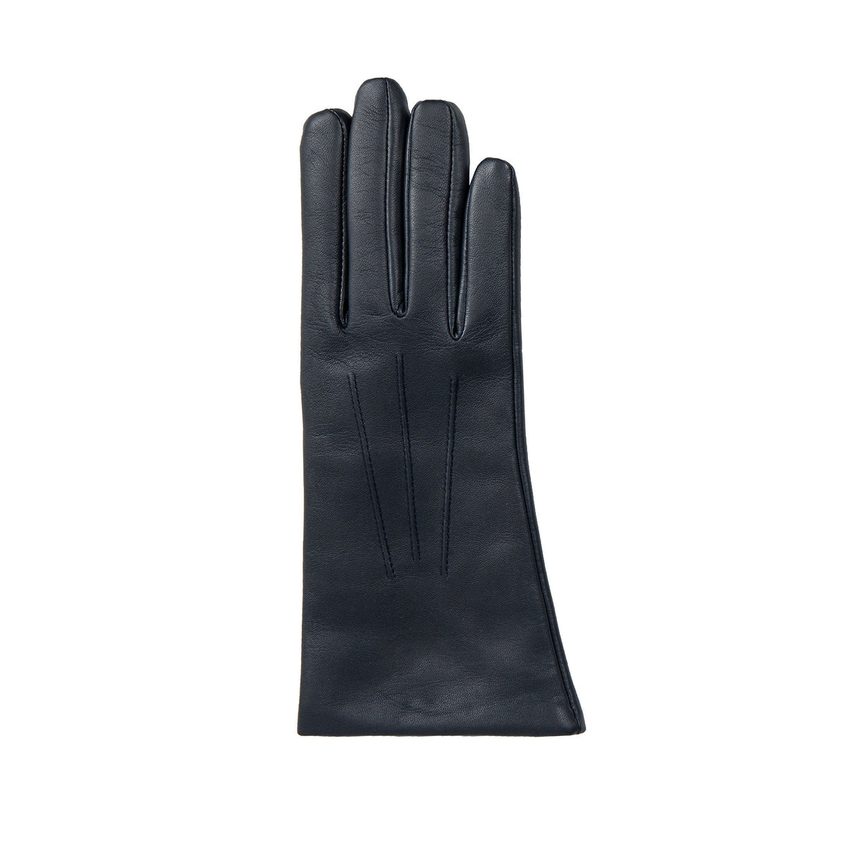 DENTS Isabelle women’s cashmere-lined leather gloves in navy – right hand