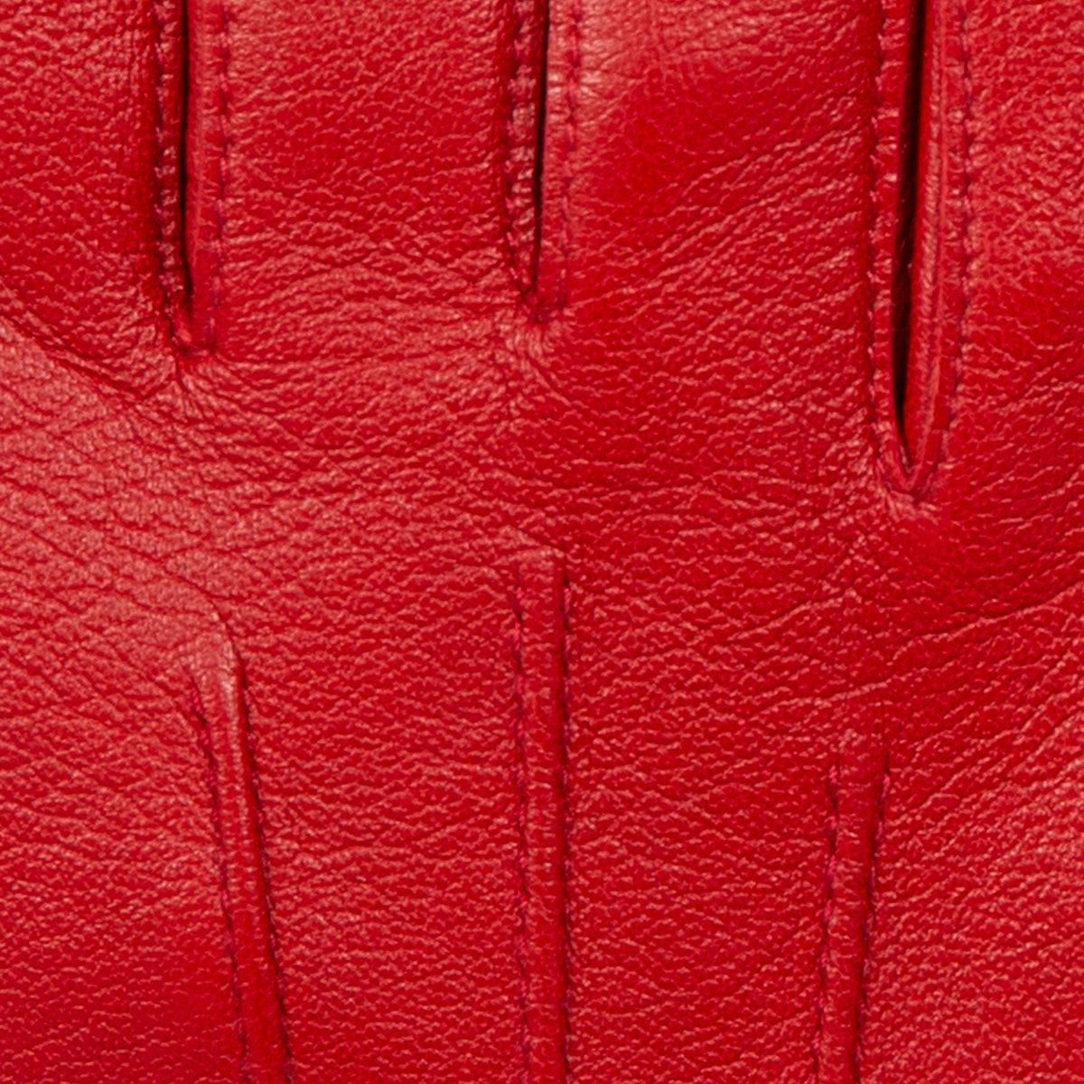 DENTS women’s three-point lined leather gloves in berry – finger detail