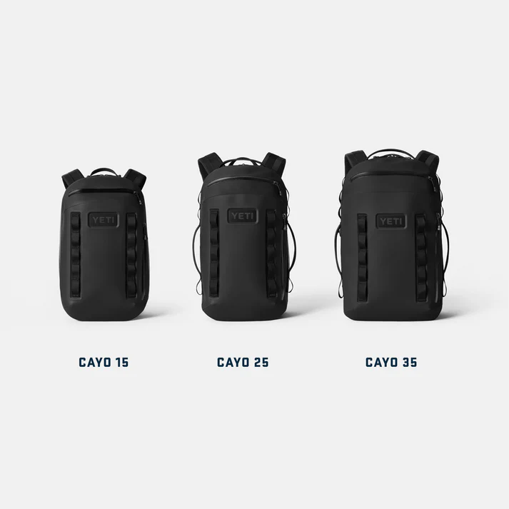 YETI Cayo 15L All‑Weather Backpack - Size comparisons