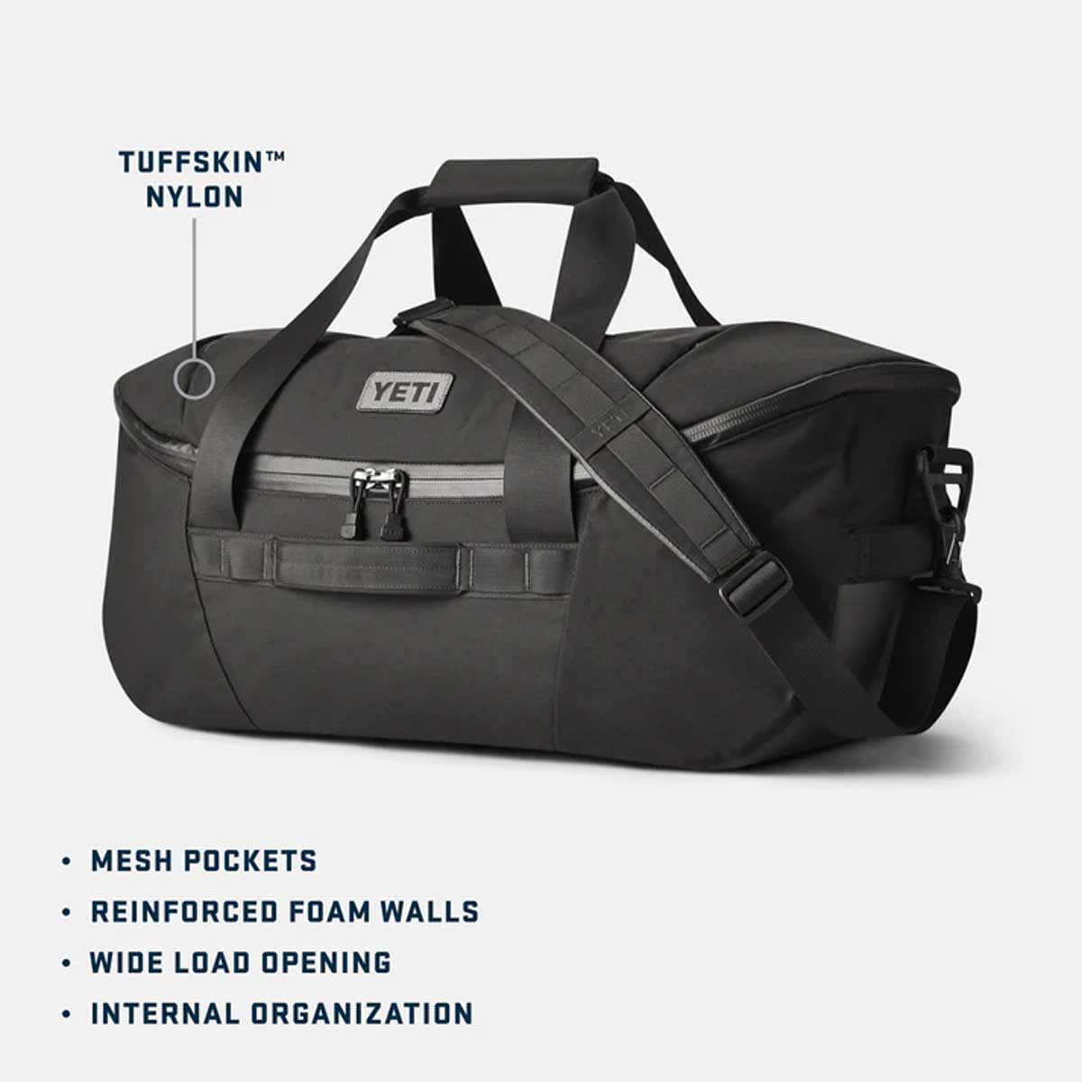 YETI Crossroads 60L Travel Duffel Bag - Black