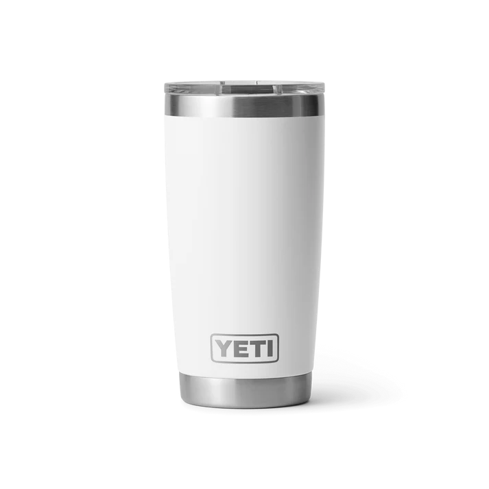 YETI Rambler 20 OZ (591ml) Tumbler With Magslider Lid - White