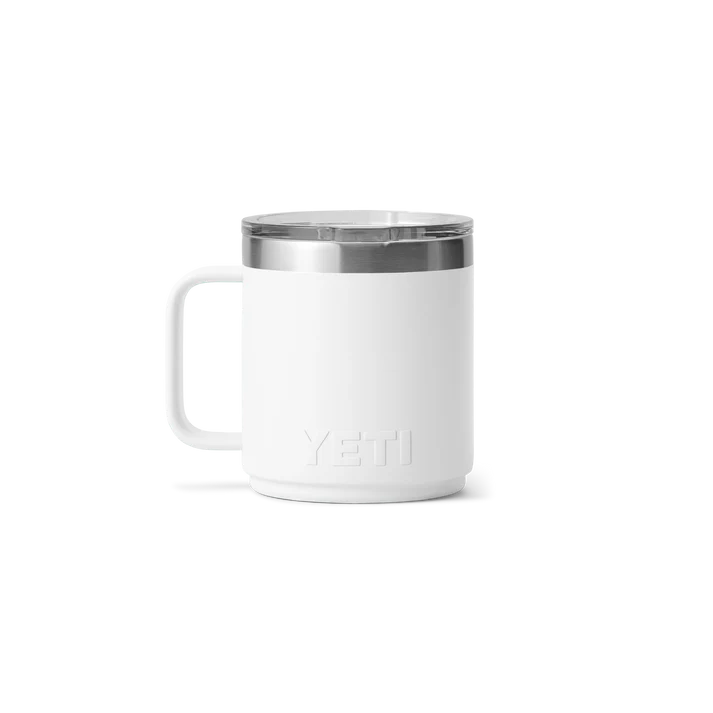YETI Rambler 10oz (295ml) Stackable Mug with DuraSip™ Ceramic Lining - White