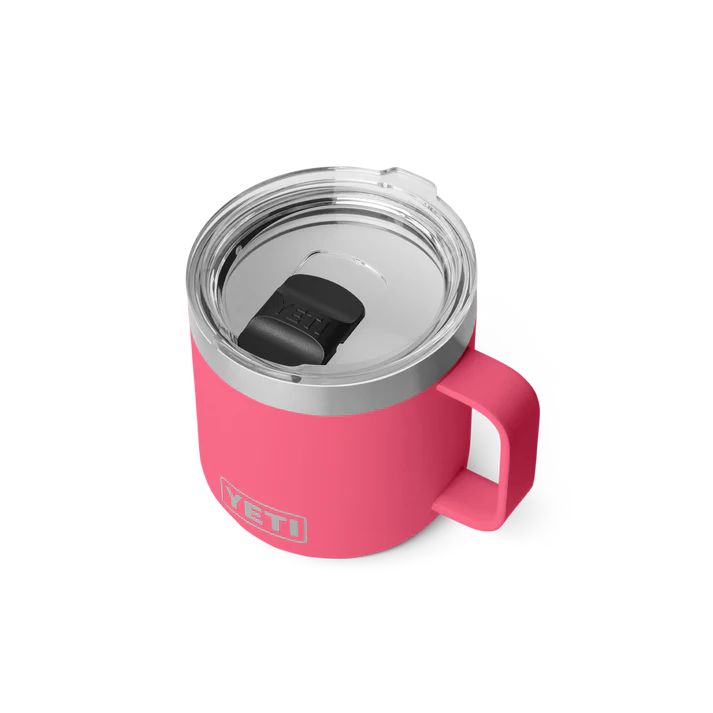 YETI Rambler 14oz (414ml) Stackable Mug with DuraSip™ Ceramic Lining - Tropical Pink