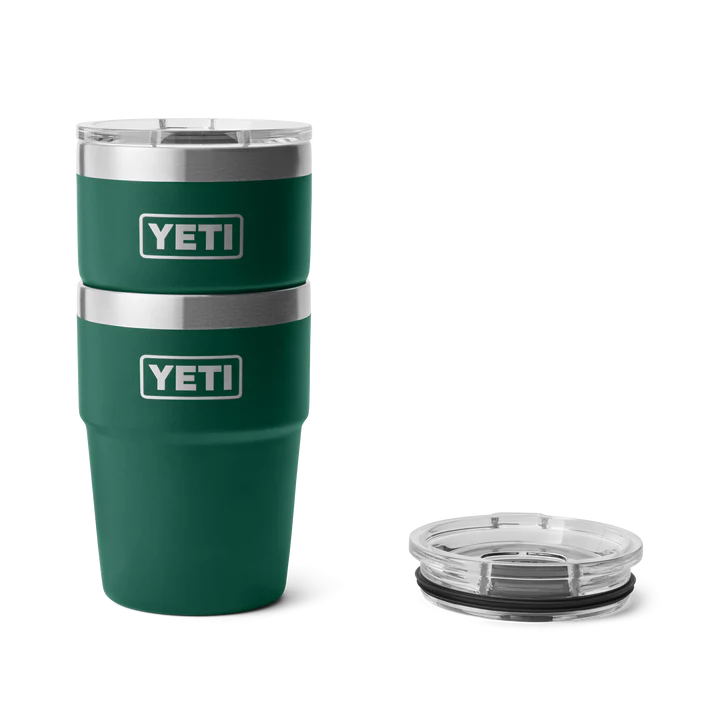 YETI Rambler 16 OZ (473ml) Stackable Cup With Magslider Lid - Black Forest Green