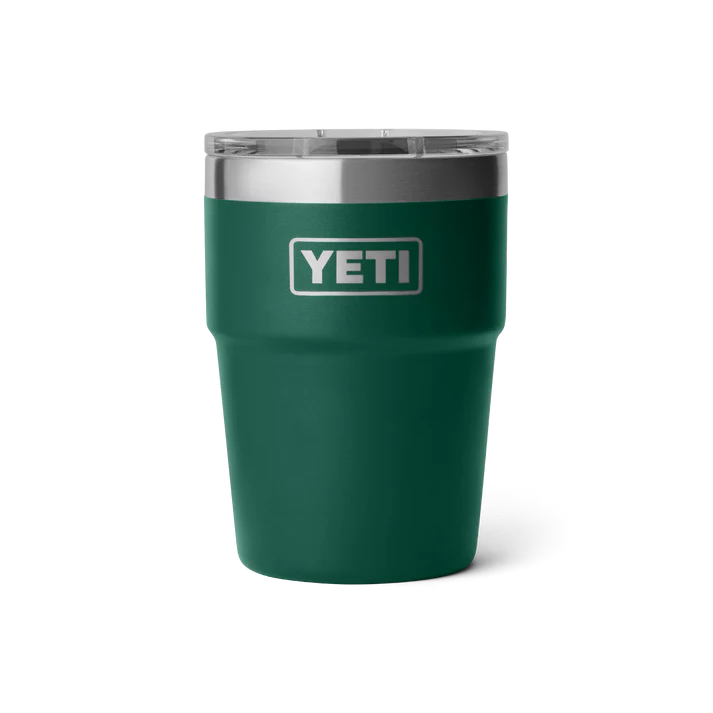 YETI Rambler 16 OZ (473ml) Stackable Cup With Magslider Lid - Black Forest Green