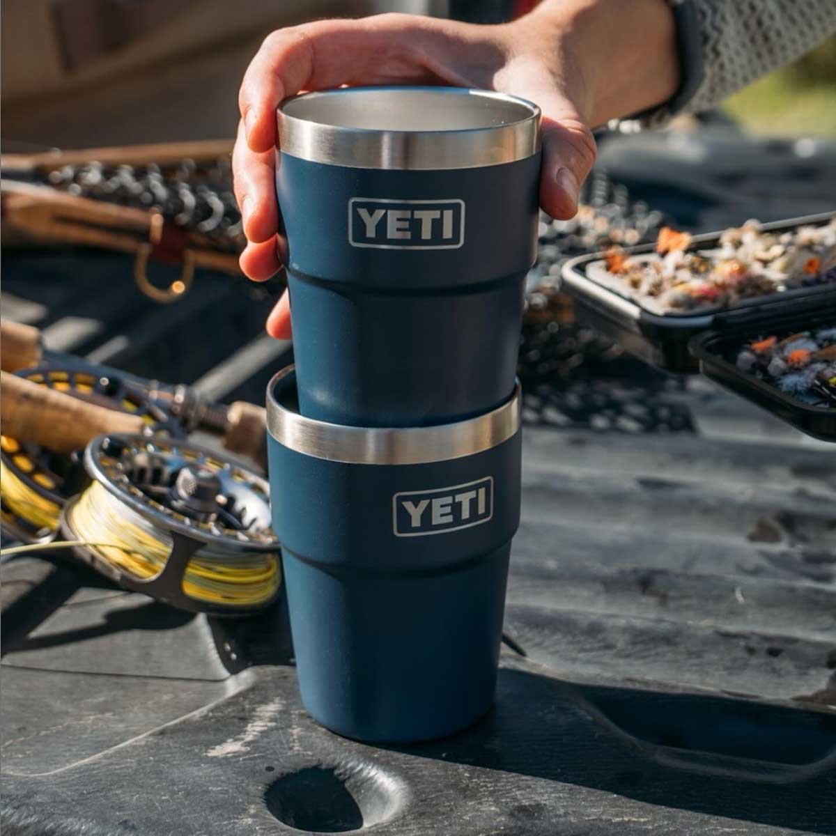 YETI Rambler 16 OZ (473ml) Stackable Cup With Magslider Lid - Navy