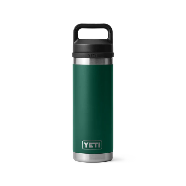 YETI Rambler 18 OZ (532ml) Bottle With Chug Cap - Black Forest Green