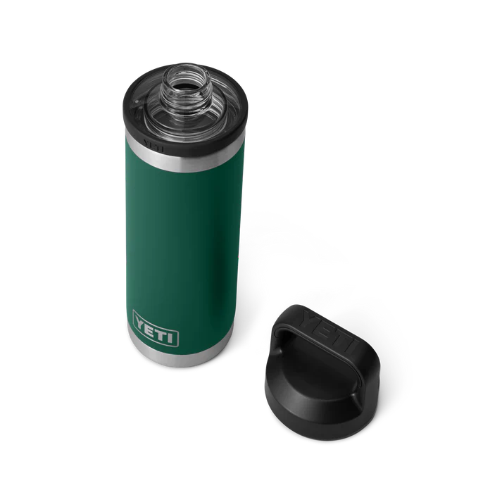 YETI Rambler 18 OZ (532ml) Bottle With Chug Cap - Black Forest Green