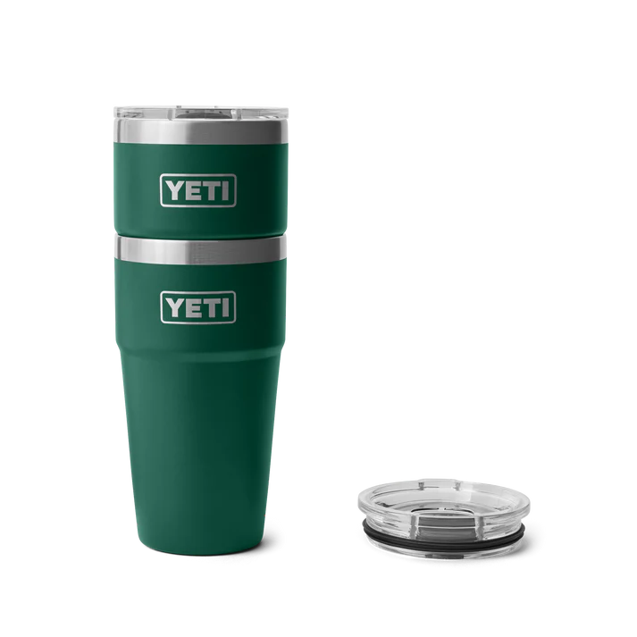 YETI Rambler 20 OZ (591ml) Stackable Cup With Magslider Lid - Black Forest Green