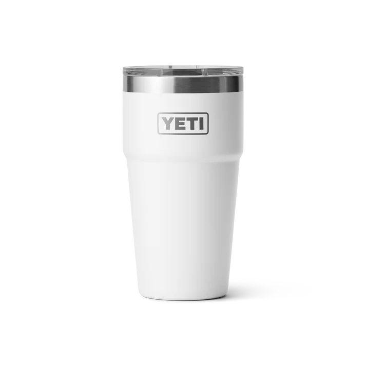 YETI Rambler 20 OZ (591ml) Stackable Cup With Magslider Lid - White